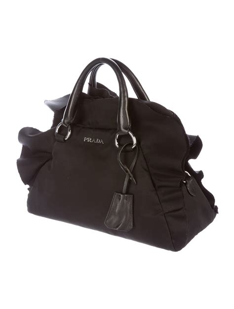 prada ruffle handbag|Prada duffle bag.